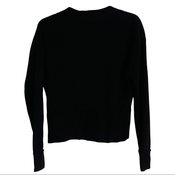 Anthropologie t.la black v neck sweater long sleeve size XS - Picture 2 of 7
